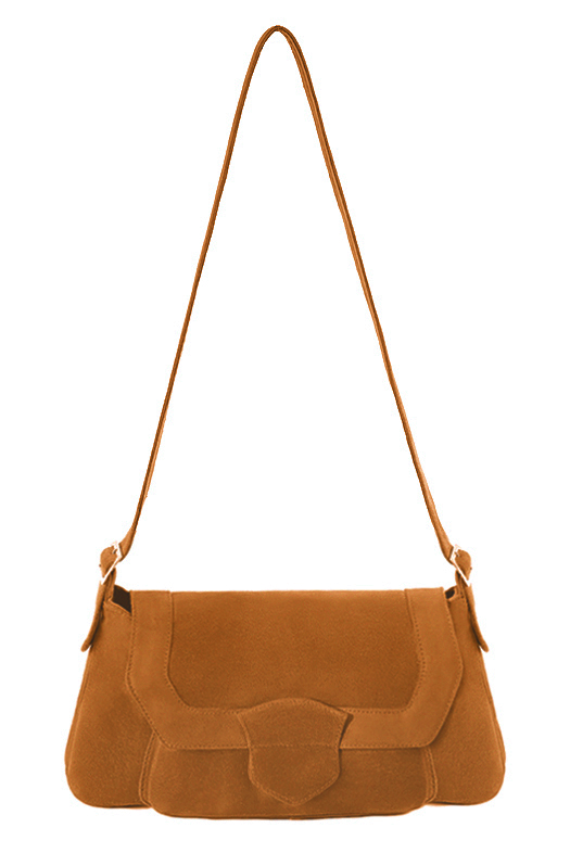 Dress handbag in camel beige leather - Top view